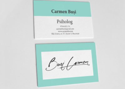 Classy psychologist business card.